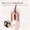imageCordless Automatic Curling Iron 1 inch  TYMO CURLGO Rotating Curling Wand AntiScald ampamp TangleFree for Easy Curls Travel Hair Curler Portable Rechargeable ampamp Dual Voltage for 1422quot Hair Gold BlushGold Blush
