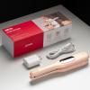 imageCordless Mini Flat Iron Curling Iron  TYMO Hair Straightener and Curler 2 in 1 for Short Hair Portable Small Pencil Flat Iron with Curved for Travel Lightweight OnTheGo Dual Voltage Gold PinkGold Pink