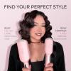 imageCurling Iron Hair Crimper Waver  TYMO ROVY Beach Waves Curling Wand Ionic Deep Waver Hair Curler Tool with Ceramic 3 Barrel for Women Dual Voltage AntiScald Easy to Use Pink 1 InchPink