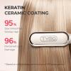imageHair Straightener Brush TYMO Ring Hair Straightener Comb Straightening Brush for Women with 5 Temps 20s Fast Heating ampamp Dual Voltage BlackElegant Gold