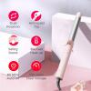 imageRotating Curling Iron 1 Inch for Beach Waves  TYMO Automatic Curling Wand for Long Hair Long Barrel Hair Curler for Women 40 Million Ions 8S Fast ampamp Easy Curl for 48H 5 Temps ampamp Dual Voltage PinkPink