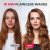 imageRotating Curling Iron 1 Inch for Beach Waves  TYMO Automatic Curling Wand for Long Hair Long Barrel Hair Curler for Women 40 Million Ions 8S Fast ampamp Easy Curl for 48H 5 Temps ampamp Dual Voltage PinkBlack