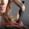 imageTYMO Airflow 20 Curling Iron Flat Iron  Hair Straightener and Curler 2 in 1 125 Inch Curling Wand for Long Short Hair Dual Voltage for Travel 54 Million Ionic AntiTangle 5 Temps Gold BlushBlack