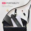 imageTYMO Cordless Hair Straightener Brush  Porta PRO Portable Straightening Brush for Travel Mini Ionic Hot Comb Straightener for Women Lightweight onThego Cordless and Fast Charger Dual PowerBlack