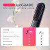 imageTYMO Cordless Hair Straightener Brush  Porta PRO Portable Straightening Brush for Travel Mini Ionic Hot Comb Straightener for Women Lightweight onThego Cordless and Fast Charger Dual PowerBlack