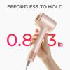 imageTYMO Ionic Hair Dryer for Women High Speed Travel Blow Dryer for 5X Faster Drying ampamp 0 Damage Professional Portable Quiet Hairdryer with 400M Negative Ions 4 Tempsampamp 2 Speeds 110000 RPM Gold BlushGold Blush
