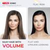 imageTYMO Ionic Hair Straightener Brush  OneStep Hair Straightener for Women Straightening Brush with Negative Ions 16 Temp Settings LCD Display Dual Voltage Hot Comb Flat Iron for FrizzFree StylesElegant Matte Black