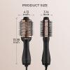 imageTYMO Pink Volumizer Hair Dryer Brush with Titanium Barrel 1200W 3 Speeds Nylon Bristles Ionic Technology Salon Longlasting Hairstyles Hot Air Brush for Women Designed for 120V USA OutletsGold