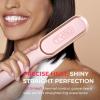 imageTYMO Ring Hair Straightener Brush  Hair Straightening Iron with Builtin Comb 20s Fast Heating ampamp 5 Temp Settings ampamp AntiScald Perfect for Professional Salon at Home Sakura PinkSakura Pink