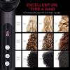 imageTYMO Ring Plus Ionic Hair Straightener Brush  Straightening Comb with Negative Ions for Women Titanium Coating 9 Temp Settings ampamp LED Display Dual Voltage Professional Styling Tools Gold BlushRed