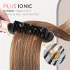 imageTYMO Ring Plus Ionic Hair Straightener Brush  Straightening Comb with Negative Ions for Women Titanium Coating 9 Temp Settings ampamp LED Display Dual Voltage Professional Styling Tools Gold BlushGold Blush