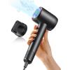 imageTYMO Ionic Hair Dryer for Women High Speed Travel Blow Dryer for 5X Faster Drying ampamp 0 Damage Professional Portable Quiet Hairdryer with 400M Negative Ions 4 Tempsampamp 2 Speeds 110000 RPM Gold BlushGrey