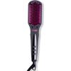 imageTYMO Ionic Hair Straightener Brush  OneStep Hair Straightener for Women Straightening Brush with Negative Ions 16 Temp Settings LCD Display Dual Voltage Hot Comb Flat Iron for FrizzFree StylesElegant Matte Black