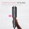 imageTYMO Automatic Rotating Curling Iron  TYMO CURLPRO Beach Waves Curling Wand Portable Hair Curler 500 Million Ionic Dual Voltage ampamp Lightweight for Travel Ceramic Coating 1 Inch Metallic GrayMetallic Gray