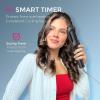 imageTYMO Automatic Rotating Curling Iron  TYMO CURLPRO Beach Waves Curling Wand Portable Hair Curler 500 Million Ionic Dual Voltage ampamp Lightweight for Travel Ceramic Coating 1 Inch Metallic GrayMetallic Gray