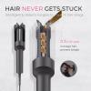 imageTYMO Automatic Rotating Curling Iron  TYMO CURLPRO Beach Waves Curling Wand Portable Hair Curler 500 Million Ionic Dual Voltage ampamp Lightweight for Travel Ceramic Coating 1 Inch Metallic GrayMetallic Gray