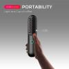 imageTYMO Cordless Hair Straightener Brush  Upgrade Porta ECO Portable Straightening Brush for Travel Mini Hot Straightening Comb for Women Ceramic Coating Lightweight for TouchupsAntiScald BlackBlack