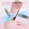 imageTYMO Airflow 20 Flat Iron Hair Straightener  Titanium Curling Iron for Short Hair 1 14 Inch Wand Curler and Straightener 2 in 1 54 Million Ionic AntiScald for Women Travel Dual Voltage Pink