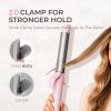 imageRotating Automatic Curling Iron for Beach Waves  TYMO Curling Wand for Long Hair Extra Long Barrel Ceramic Hair Curler for Women 40M Ionic ampamp Dual Voltage 5 Temps ampamp 30s Heatup 125 Inch PinkPink