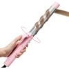 imageRotating Automatic Curling Iron for Beach Waves  TYMO Curling Wand for Long Hair Extra Long Barrel Ceramic Hair Curler for Women 40M Ionic ampamp Dual Voltage 5 Temps ampamp 30s Heatup 125 Inch PinkPink