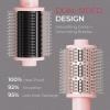 imageTYMO 30 Hair Blow Dryer Brush  Lightweight 3X Faster Drying 5in1 Ionic Blowout Hair Dryer Brush with Smoothing Comb ampamp Volumizing Bristles for AntiFrizz Straight Hair Curls ampamp Blowouts PinkPink