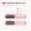 imageTYMO Cordless Hair Straightener Brush  Porta PRO Portable Straightening Brush for Travel Mini Ionic Hot Comb Straightener for Women Lightweight onThego Cordless ampamp Fast Charger Dual Power Pink