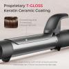 imageTYMO Curling Iron Set  3 in 1 Ceramic Hair Curler 12 1 1 12 Inch Professional Ionic Curling Wand for Travel Fast Heating 5 Temps ampamp Dual Voltage for Shiny Defined Curls to Beach WavesBlack