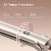 imageTYMO Flat Iron Hair Straightener  Titanium Hair Straighteners for Women 1 Inch Professional Travel Flat Iron Portable Straightener and Curlers with 10s Heat Up 32 Temp Dual Voltage ampamp LED Display