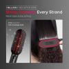 imageTYMO Hair Straightener Brush  Upgraded Ionic Compact Straightening Brush with WaveDesign Bristles for Fast Smooth Styling Lightweight Hot Comb ampamp Travel Flat Iron for Women 1 Billion Ions Black