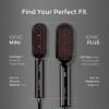 imageTYMO Hair Straightener Brush  Upgraded Ionic Compact Straightening Brush with WaveDesign Bristles for Fast Smooth Styling Lightweight Hot Comb ampamp Travel Flat Iron for Women 1 Billion Ions Black