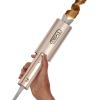 imageUpgraded Automatic Rotating Curling Iron  TYMO CurlPro Plus Long Barrel Curling Wand for Long Hair Ceramic Hair Curler for Women AntiScald TangleFree 600M Ionic Dual Voltage Gold 1 14 InchGold