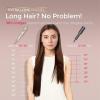 imageUpgraded Automatic Rotating Curling Iron  TYMO CurlPro Plus Long Barrel Curling Wand for Long Hair Ceramic Hair Curler for Women AntiScald TangleFree 600M Ionic Dual Voltage Gold 1 14 InchGold