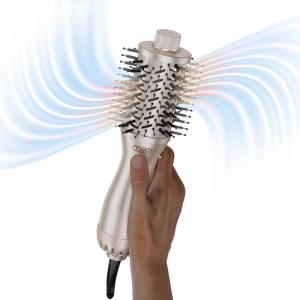 imageTYMO 20 Hair Blow Dryer Brush  Round Blowout Hot Air Brush One Step Volumizer Upgraded 2 Inch Barrel for Short Hair 3X Faster Drying 06 lb Ultra Lightweight Straightener and Curling in One