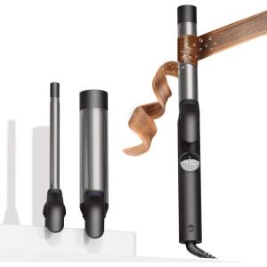 imageTYMO Upgraded Curling Iron Set  12 1 1 12 Inch Professional Ceramic Hair Curler for Spiral Curls ampamp Beach Waves Ionic Curling Wand for Women ShortLong Hair Fast Heating Dual Voltage ampamp 5 Temps