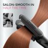imageFlat Iron Hair Straightener Brush 2 in 1 TYMO 200M Ions Hair Straighteners for Women Ceramic Dual Voltage Straightening Hot Comb for AntiFrizz Straights Waves Curls 3X Less Heat Damage Black