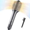 imageTYMO Hair Blow Dryer Brush HighSpeed Hair Dryer Brush for 300 Faster Dry and Style Hot Air Blowout Brush One Step Straightener Volumizer with 200M Negative Ion for Smooth FrizzFree