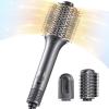 imageTYMO Hair Dryer Brush Blow Dryer Brush in One Hot Air Brushes with 3 Barrels as Dryer Volumizer Straightener MultiStyler 110000 RPM HighSpeed Motor Air Wrap 200M Negative Ions for FrizzFree