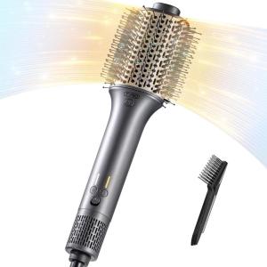 imageTYMO Hair Blow Dryer Brush HighSpeed Hair Dryer Brush for 300 Faster Dry and Style Hot Air Blowout Brush One Step Straightener Volumizer with 200M Negative Ion for Smooth FrizzFree